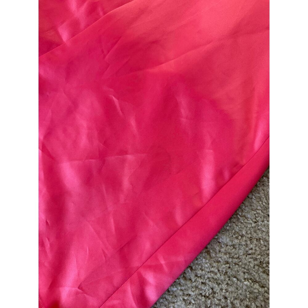 Vintage Y2K 90s Onyx Nite Pink Sheer Rhinestone Halter Dress - Picture 10 of 14